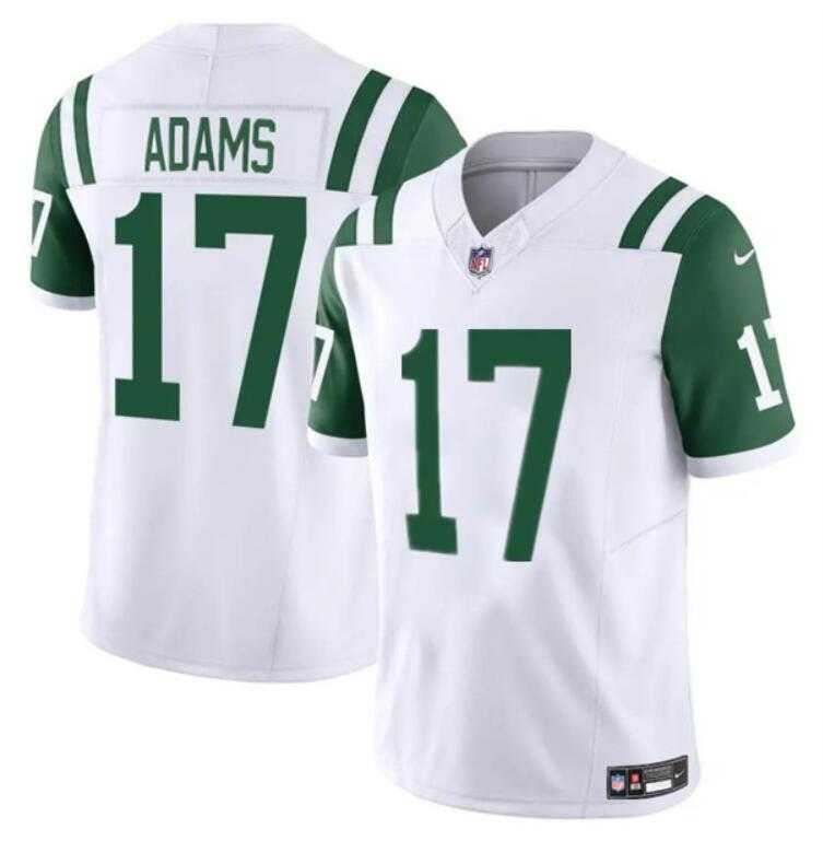 Men & Women & Youth New York Jets #17 Davante Adams White 2024 Classic Alternate Vapor F.U.S.E. Limited Stitched Football Jersey